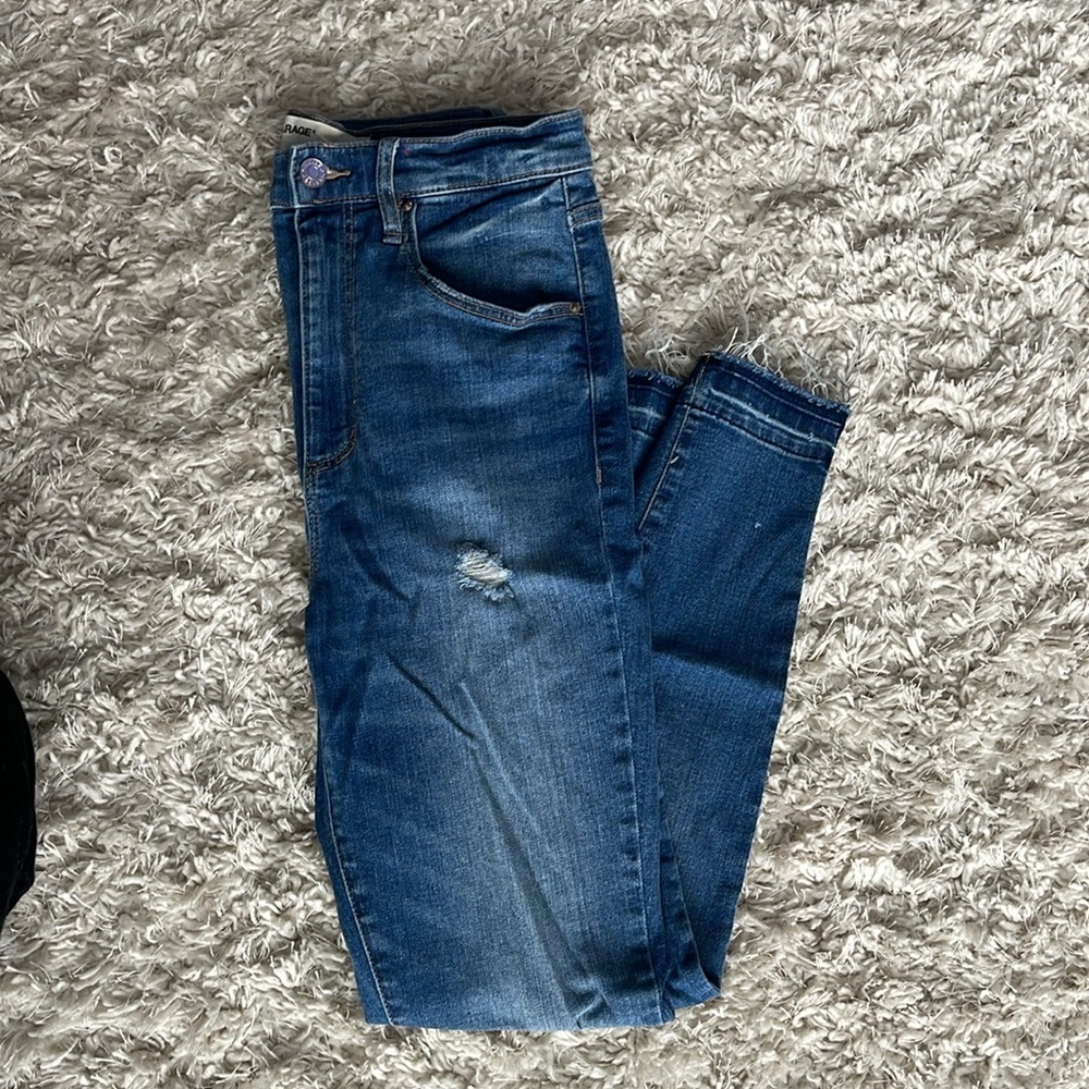 Garage high rise skinny jeans